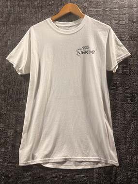 The Simpsons El Barto Graffiti White Graphic T-Shirt Size S